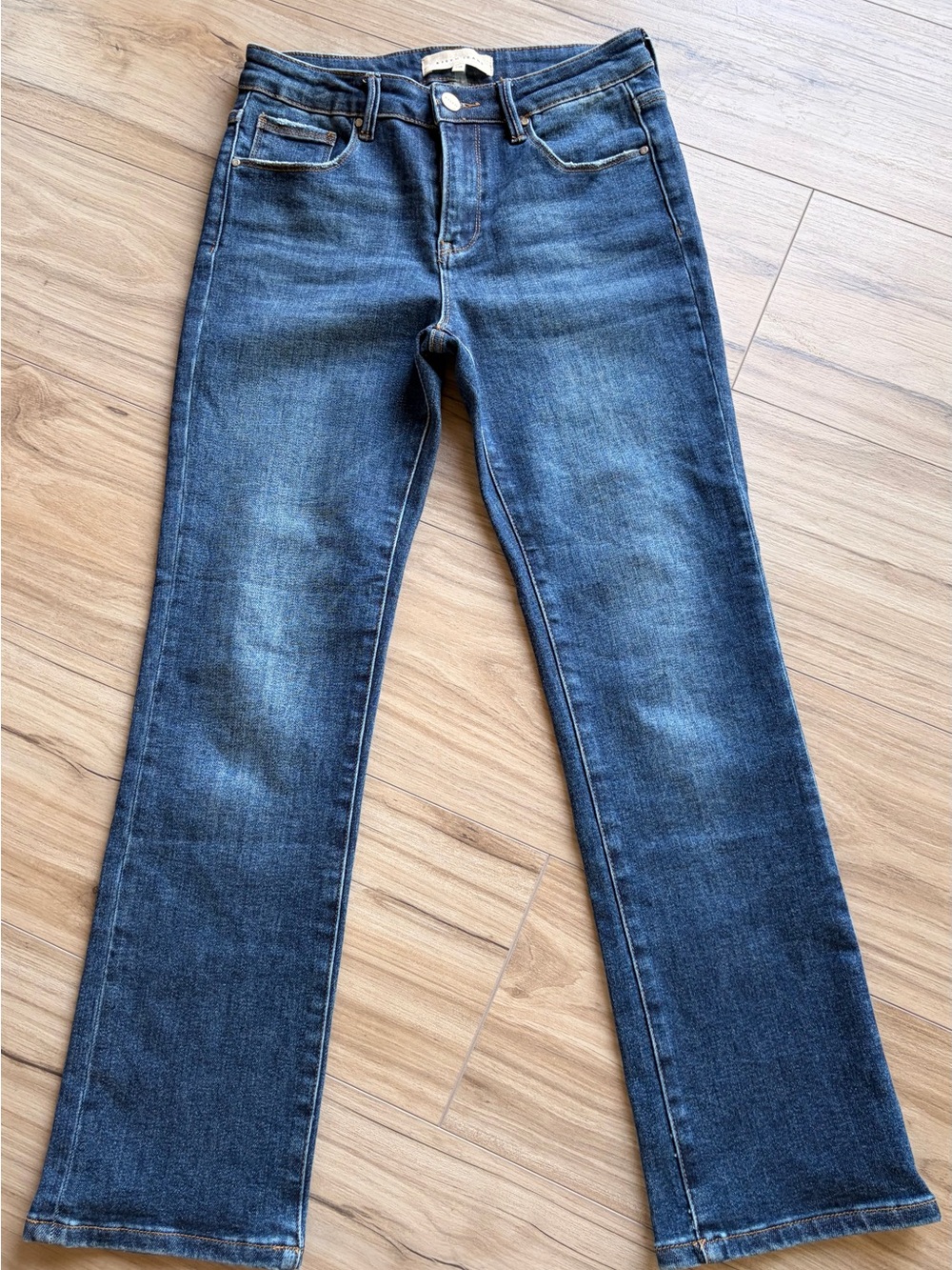 Risen Dark Wash Bootcut Stretch Jeans Size 7/28